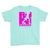 run harder gym workout Youth Tee