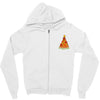 pizza christmas tree pocket Zipper Hoodie