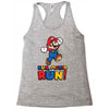 run, mario run Racerback Tank