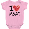 i love meat Baby Bodysuit
