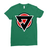 red black zero Ladies Fitted T-Shirt