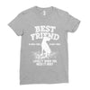 Best Friend Great Dane Ladies Fitted T-Shirt