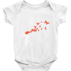 banksy headshot butterfly Baby Bodysuit
