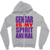 gengar is my spirit animal Zipper Hoodie