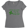 drink like a girl Women's Triblend Scoop T-shirt