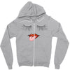 Eyelash And Lips Zipper Hoodie