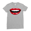 lips red Ladies Fitted T-Shirt