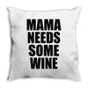mamma needs some vino divertente Throw Pillow