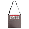 bonjour bitches Adjustable Strap Totes