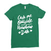 cash me outside howbow dah Ladies Fitted T-Shirt