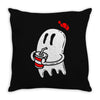 soda ghost Throw Pillow