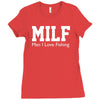 milf man i love fishing funny porn fisherman cool Ladies Fitted T-Shirt