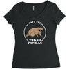 save the trash pandas Women's Triblend Scoop T-shirt