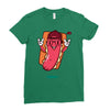 cool hotdog Ladies Fitted T-Shirt
