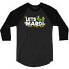 mardi gras 3/4 Sleeve Shirt