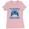 my favorite exercise is video games Ladies Fitted T-Shirt