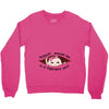 February Peeking Out Asian Baby Girl Crewneck Sweatshirt