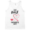 Our First Father's Day! Baby Girl Tank Top