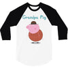 peppa pig grandpa pig 3/4 Sleeve Shirt