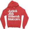 a litle life book white logo Zipper Hoodie