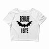 beware i bite Crop Top