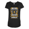 Never Underestimate the Strength of a Childhood Cancer Warrior Maternity Scoop Neck T-shirt