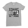 straight outta salty springs Ladies Fitted T-Shirt