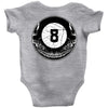 8ball skull Baby Onesie