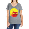 Peach Trump T-Shirt Ladies Curvy T-Shirt