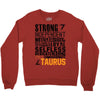 Strong Independent Motivated Taurus Crewneck Sweatshirt
