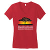 lion chant t   funny  lions joke king savannah africa retro big cat Women's V-Neck T-Shirt
