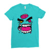angry zombie Ladies Fitted T-Shirt
