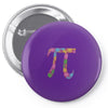 spring pi tshirts  flowery colorful pi day gifts Pin-back button