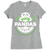 vote pandas Ladies Fitted T-Shirt