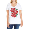 mexico with roses Ladies Curvy T-Shirt
