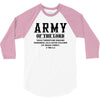 Army Of The Lord Christian T Shirts Bible Verse 3/4 Sleeve Shirt