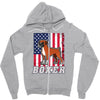 usa boxer flag Zipper Hoodie