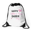 Happy Fathers Day Daddy! Baby Girl Any Name Customized Drawstring Bags