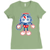 skull bolt Ladies Fitted T-Shirt