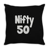 nifty 50 Throw Pillow