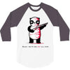 black, red and white 3/4 Sleeve Shirt