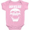 angry metal head Baby Onesie