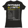 October Girl Facts Libra Ladies Fitted T-Shirt