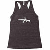 banksy style ak47 art   funny Racerback Tank