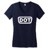 2x dot sticker vinyl decal d.o Women's V-Neck T-Shirt