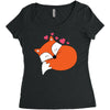 Sweety Fox Women's Triblend Scoop T-shirt