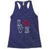 love paw rhinestud Racerback Tank