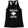 orgasm donor funny Racerback Tank