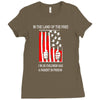 if the land of the free Ladies Fitted T-Shirt