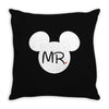 Mr. and Mrs. Matching Throw Pillow